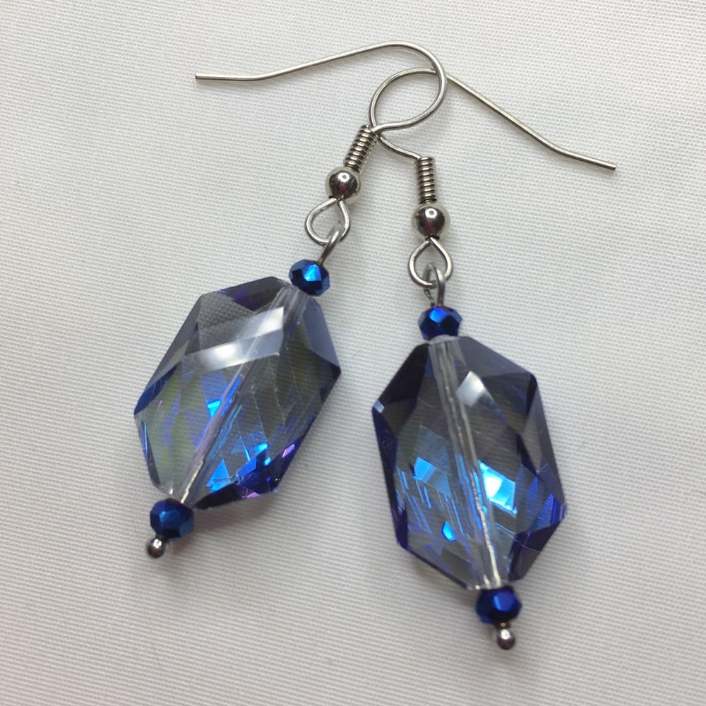 Faceted Crystal Handmade Earrings